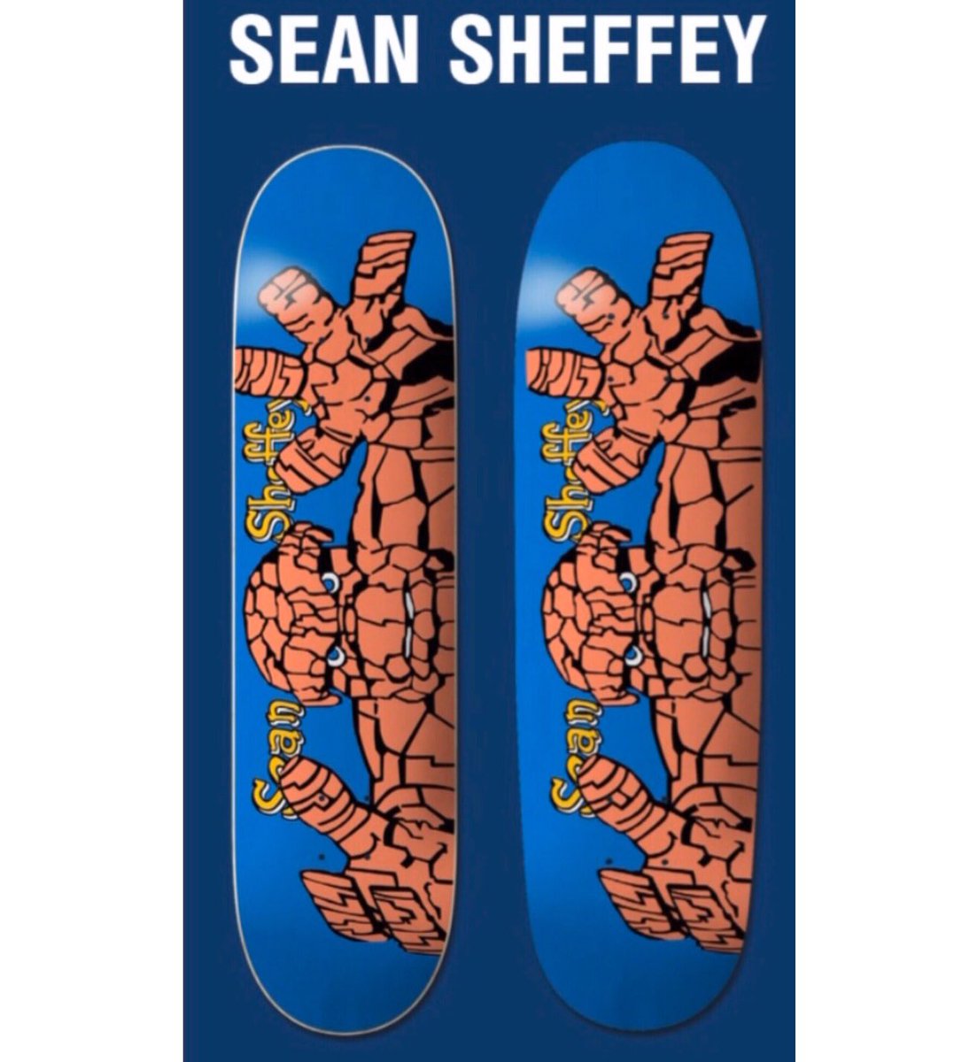 PlanBofficial's tweet photo. Sheffey! Check the latest reissue, @williamseansheffey’s Thing model is available in 8.25 and an early 90s football shape. 🔥 Hitting shops soon! 🥊#planbOG #planbskateboards https://t.co/lBy2MN4Sj5