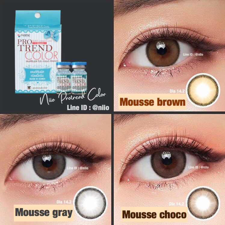 ByNiio's tweet photo. New Arrival รุ่น Mousse (มูส)
✈️ Korea
เลนส์มินิ 14.2 (เท่าตาดำ)
ราคา 250บาททุกคู่ทุกค่าสายตาจ้า
ใครรอเลนส์เล็กมีขอบ ต้องรุ่นนี้เลยจ้ะ 
พร้อมส่ง สั่งเล้ย LineID : @niio 
#protrendcolor #Contactlens #korealens #newarrivals @ByNiio #terminal21pattaya #Gimicoutfit https://t.co/vPWpOpwWfa