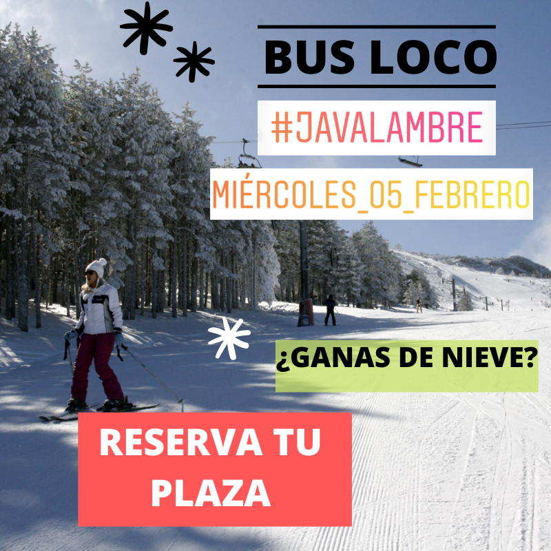 ESPORTACTIU1's tweet photo. ⭐️APÚNTATE CUANTO ANTES⭐️ MIÉRCOLES DE BUS LOCO 🤪 Únete, súbete  y atrévete a vivir esta experiencia 🚍 #busloco #buslocojavalmbre #javalambre #sierradejavalambre #busblanco #valdelinares #esportactiu #viatges #nieve #esquí #snow #snowboard https://t.co/lGOVfSGR3j