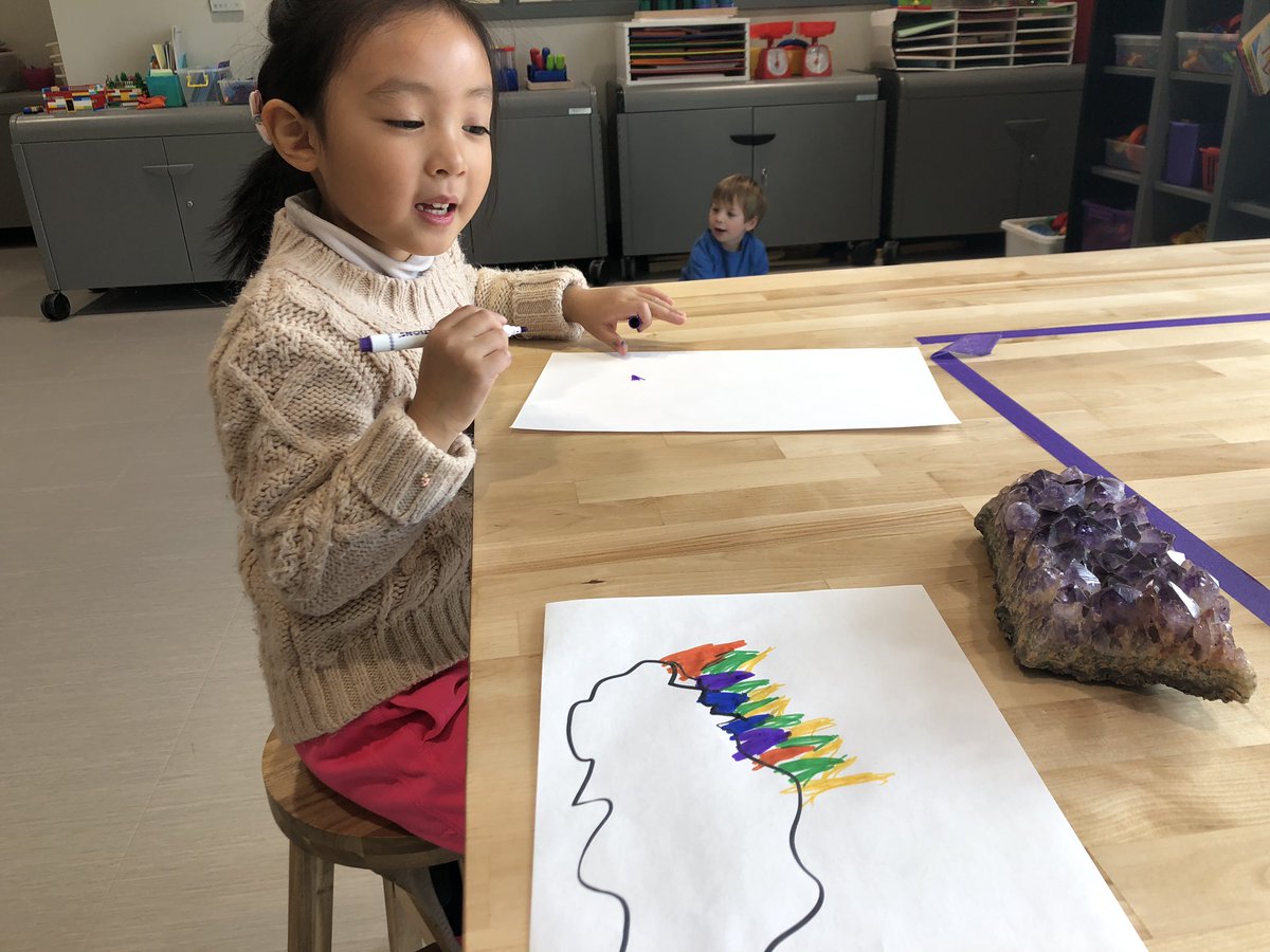 casiocadet's tweet photo. PreK stations:  geode drawing, marble ramp construction, building a house for a robotic mouse #saeslearns https://t.co/O8e03PO4D1