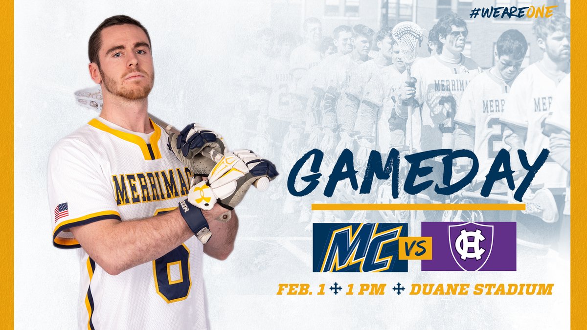 MerrimackMLAX's tweet photo. Guess what day it is?! It's the first Division I GAME DAY in program history!!
⌚1 pm
📍Duane Stadium
🆚Holy Cross
📊https://t.co/7qAfECrVYP
🖥️https://t.co/XL8v4IlKBq
#GoMack https://t.co/t31UxndWkv