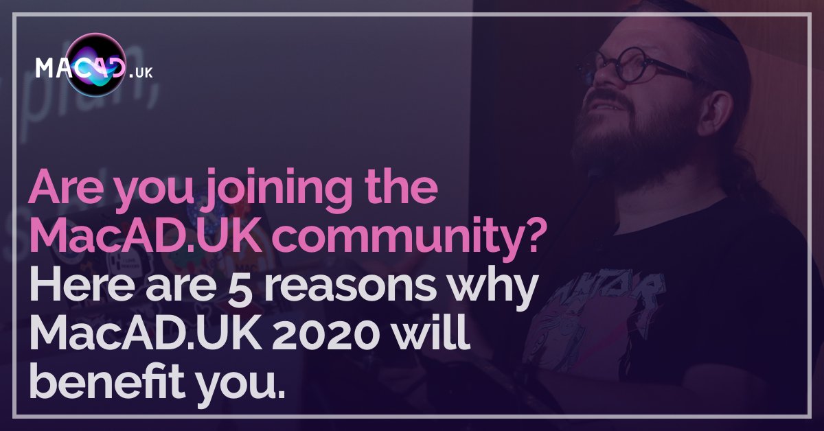 The World’s best Apple techs are joining us in London this March. ARE YOU?

If you want to know more, why not read our '5 reasons why MacAD.UK 2020 will benefit you' post below.

macad.uk/5-reasons-why/