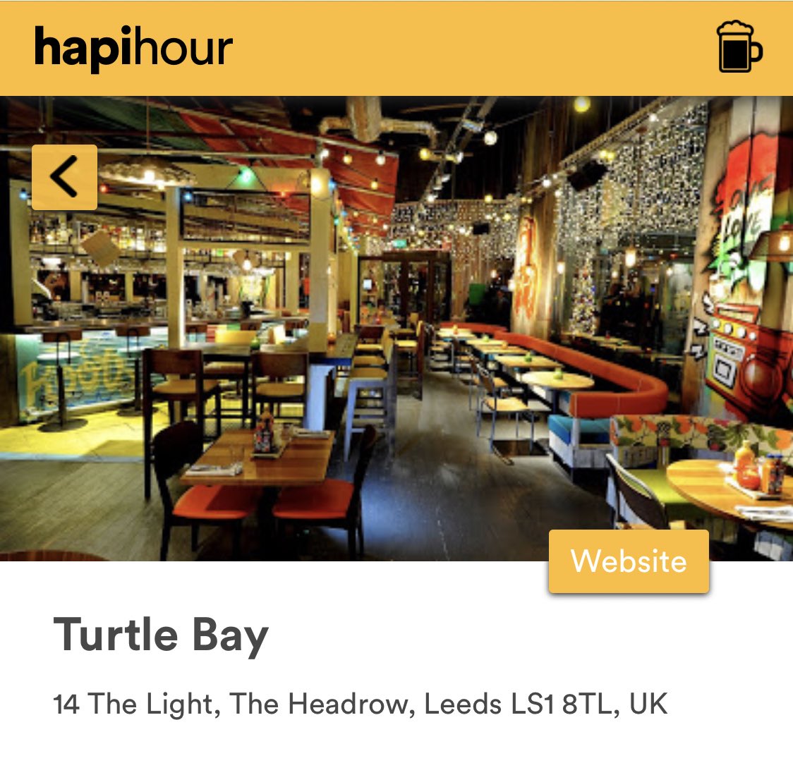 hapihour_io's tweet photo. New location added in #leeds! @Turtlebayuk Leeds have got some tasty 2-4-1 Cocktails for you, check out their happy hour here: https://t.co/kWIV9Wu5y2
•
•
•
#hapihour #happyhour #happyhours #cocktails #turtlebay https://t.co/DHLo9S9HEN