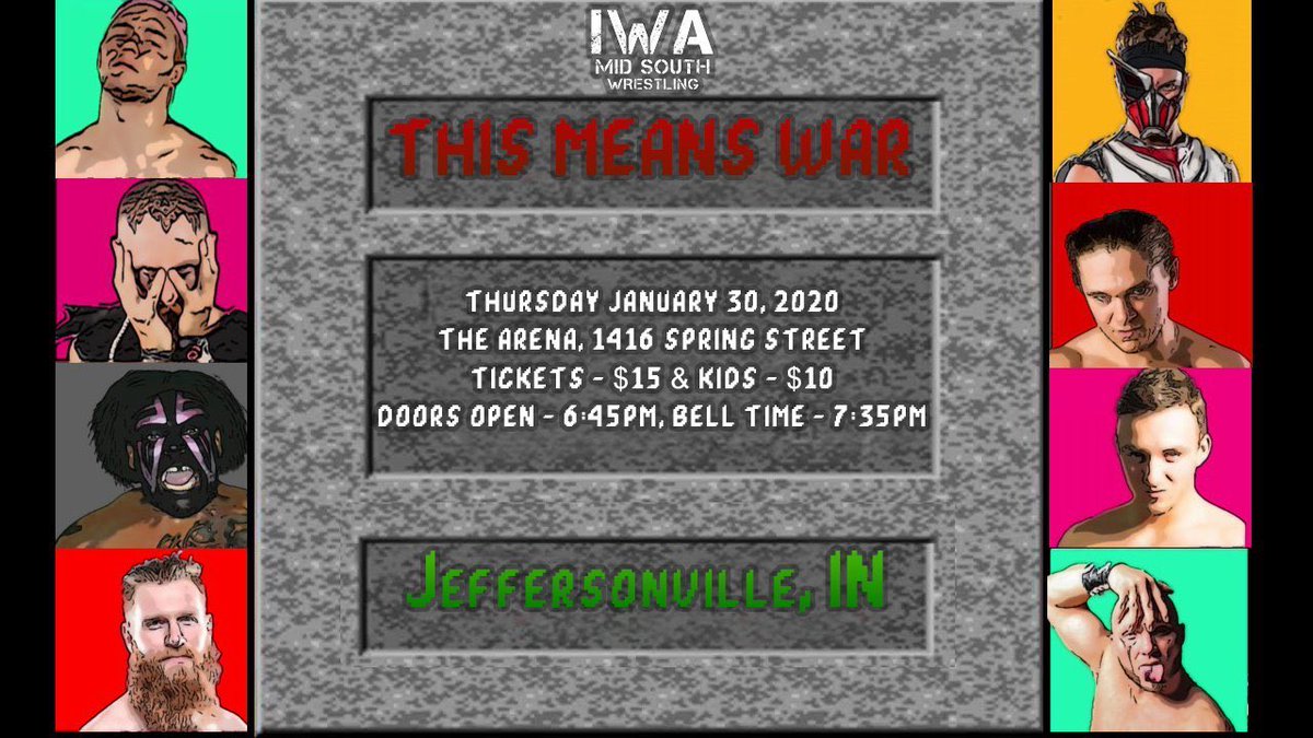 IWAMidSouth's tweet photo. TONIGHT!
@TheArenA1416
RSVP - https://t.co/lkwx4S0IWa
8 big matches! Huge 8 man Tag main event! Taped Fist match! Women’s division street fight! Last man standing! @pwponderings @rindiewrestling @LuDarKShAiTAN @kayla_kassidy @LilNYGhTQuIL @TaggartYLM @legendoflarryd @JCrane317 https://t.co/ENOhyEY19x