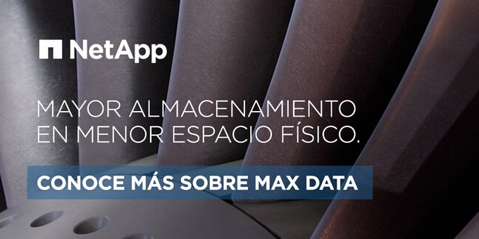 NetApp_es's tweet image. #MAXData te ayuda a implementar nuevas aplicaciones y a aprovechar el crecimiento de datos. Aquí tenemos la clave para la transformación digital #DataDriven