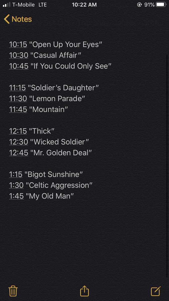JohnSayBear's tweet photo. #JustPushPlay on @3ManFront. The Set List for Thursday, January 30th is @TonicBand’s #LemonParade https://t.co/9AFDgbKDSW