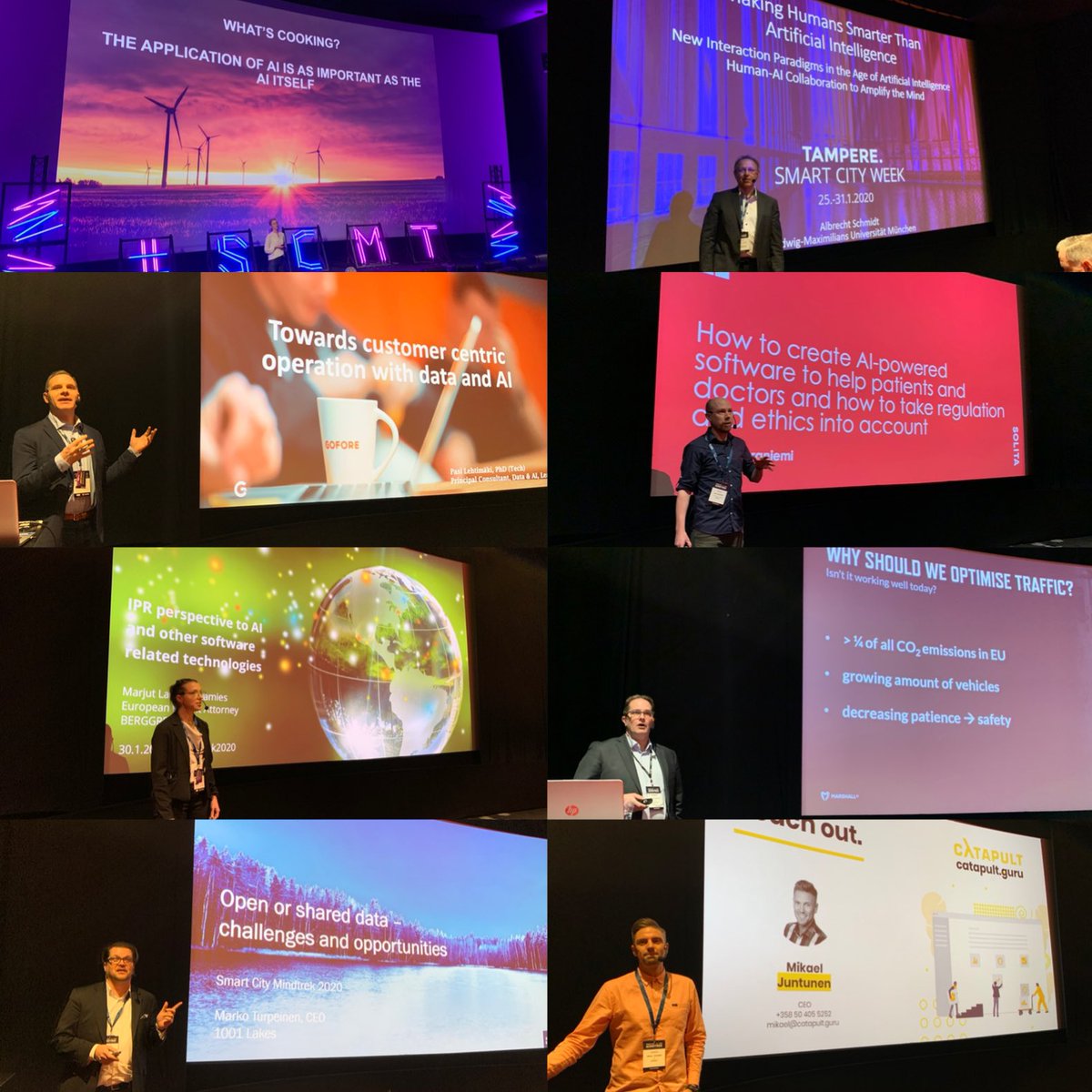 A wonderful AI day at #scmt
Thank you
Elin Allison <a href="/TeliaCompany/">Telia Company</a> 
Alberth Schmidt <a href="/LMU_Muenchen/">Universität München</a> 
Pasi Lehtimäki <a href="/GoforeGroup/">Gofore</a> 
Juha Vaaraniemi <a href="/SolitaOy/">Solita Oy</a> 
Marjut Lattu-Hietamies @BerggrenGroup 
Markus Nordström #marshallai
Marko Turpeinen #1001Lakes
Mikael Juntunen @CatapultB2B