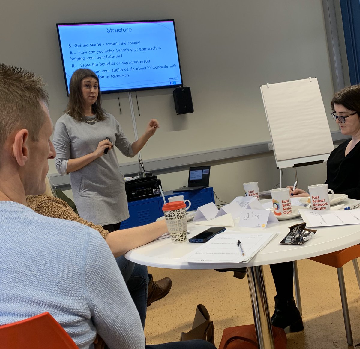 gill_r_hamilton's tweet photo. Another great session with @TraversSarah from @bespoke_comms We are all skilled up and ready to pitch out ideas and delivery our presentations. @EBCDA @EBCDAspio #eastBelfast https://t.co/88uzIdAnJn