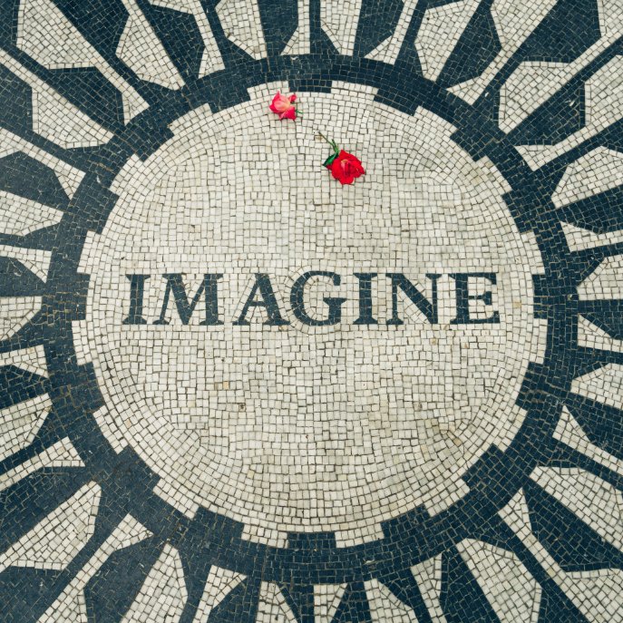 Imagine Word written image for John Lennon