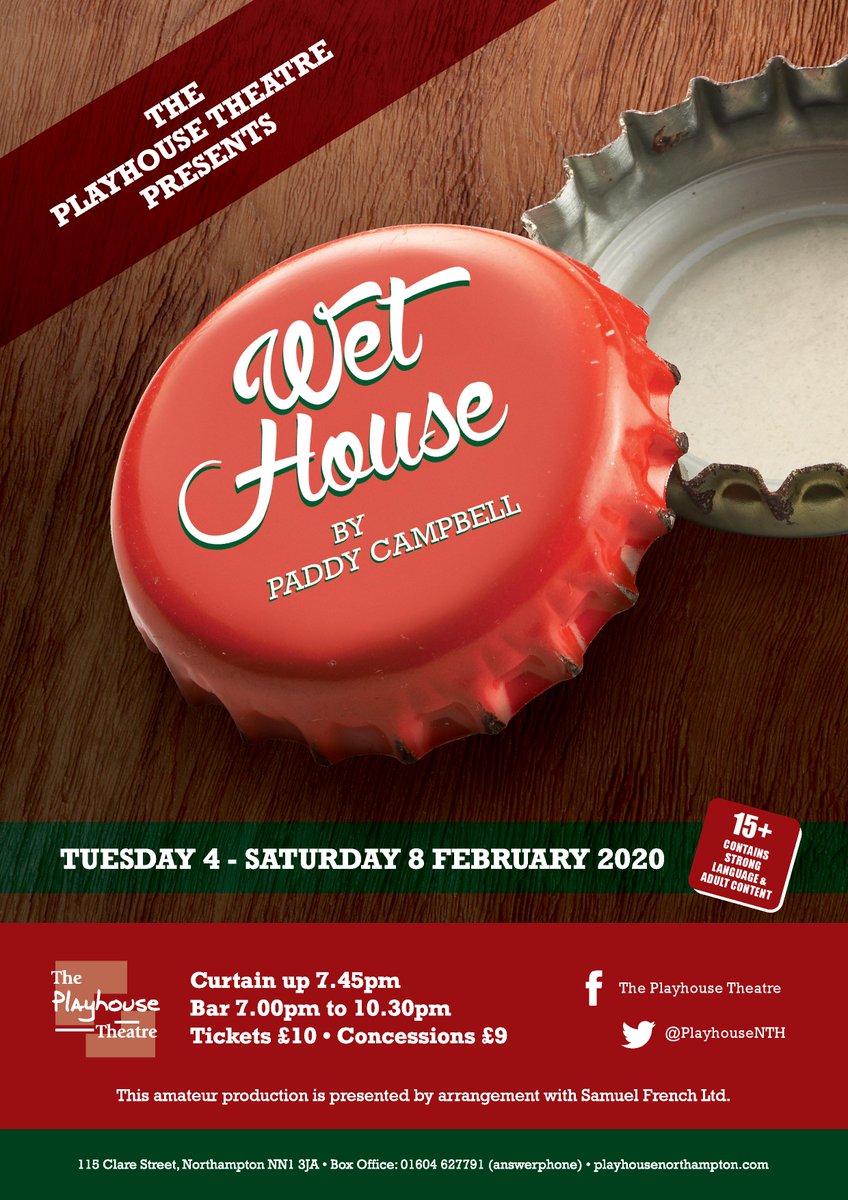 Next week The Playhouse Theatre Northampton presents our next production, Paddy Campbell's dark adult comedy.
playhousenorthampton.com