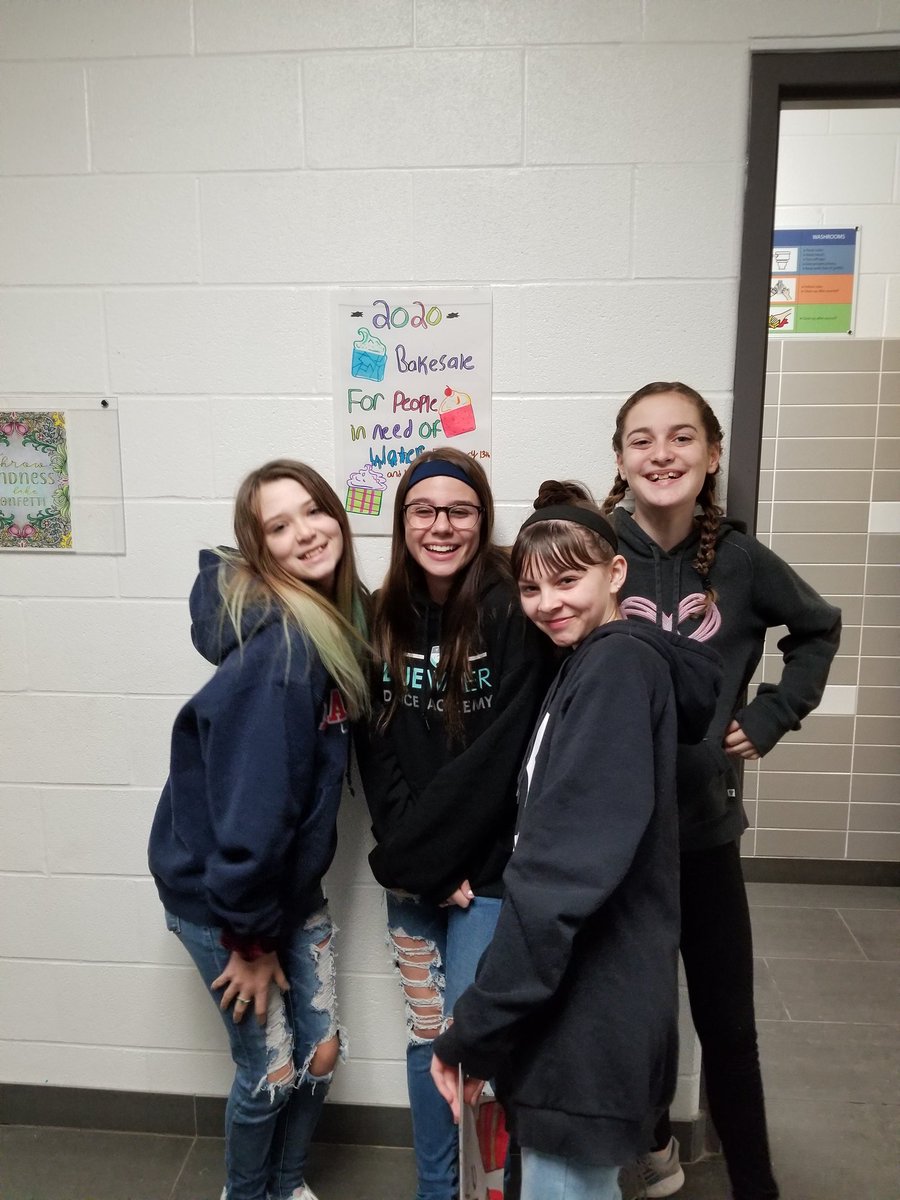 Mr21Churchill's tweet photo. Gr. 7's @HolyTrinityCS are excited to kick off their @WEMovement #WewalkForWater Project with a Bake Sale! With every $25 raised, we can give one person clean water for life! #sccdsb https://t.co/jNsy9sRjul
