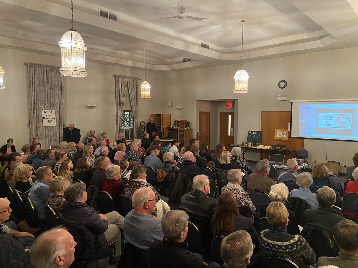 MattisonInnis's tweet photo. Very pleased with the turn out for the presentation on the Innis Family Farm. Thank you to the Caledon East and District Historical Society for having me as a speaker! https://t.co/SXGdweqtMM