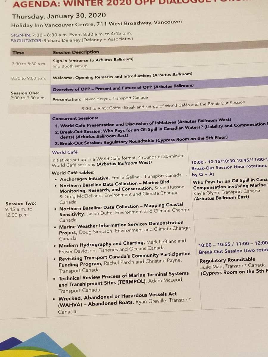 JasonDuffe's tweet photo. An early start to a full day at the Winter 2020 OPP Dialogue Forum in Vancouver. Talking this morning about our coastal sensitivity mapping work on the BCcoast on behalf of @ValerieWynja @TaylorHarmerEC @ECCCSciTech https://t.co/6PiD6wISuq