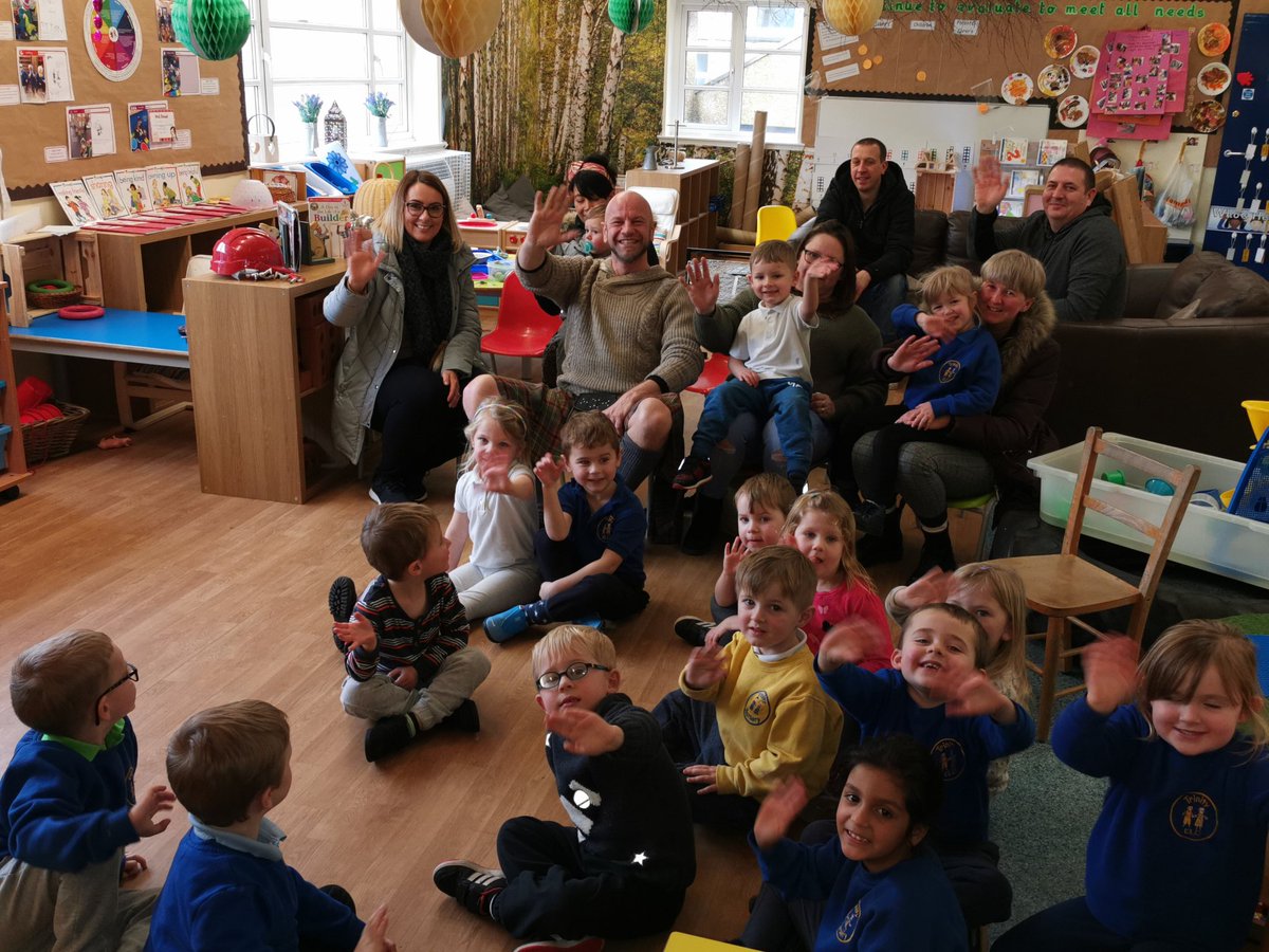 ElcTrinity's tweet photo. Wow what a fantastic visit we had from story teller Fergus McNicol. Great feedback about the session from staff, children and family. #storytelling #teamtrinity #familylearning #letspromoteliteracy https://t.co/ZcoDakDich