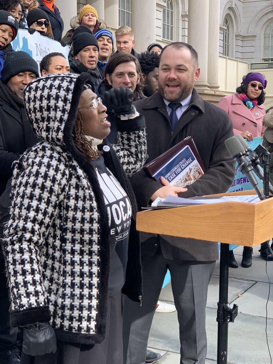 NYHomeless's tweet photo. .@VOCALNewYork Leader @FLOWERSanneNAT: All of us know the answer to solving homelessness is simple. The answer is housing. #CaseforChange https://t.co/mfR0EnH1BY