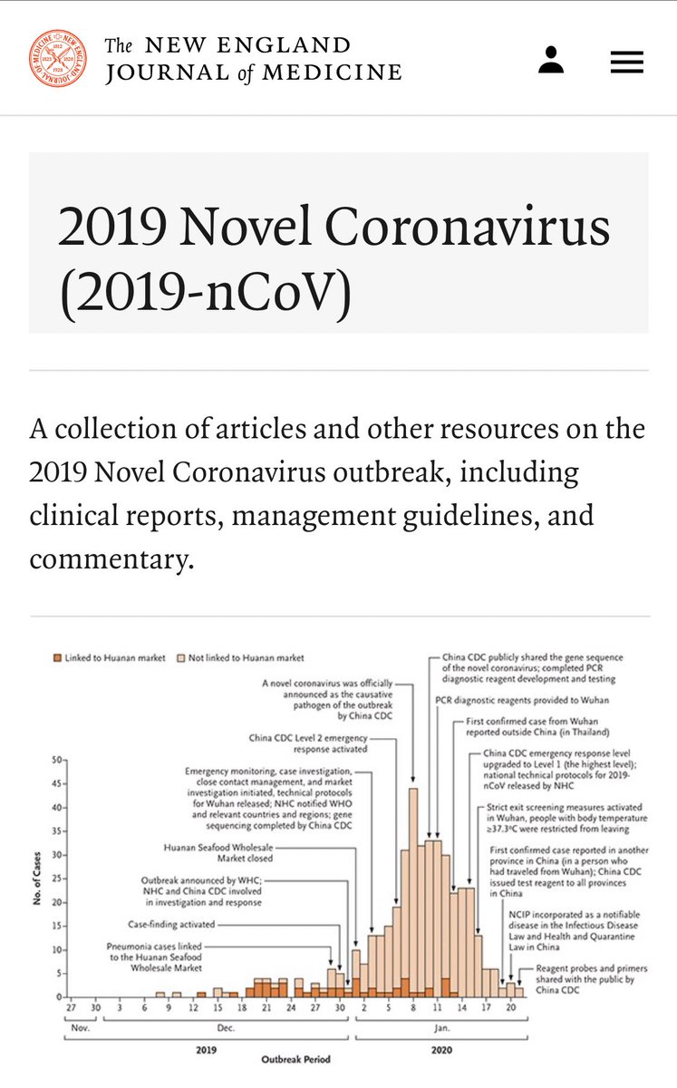 The primary sources I have been following on the coronavirus are:1) Lancet:  http://thelancet.com/coronavirus 2) NEJM:  http://nejm.org/coronavirus 3) JHU:  https://gisanddata.maps.arcgis.com/apps/opsdashboard/index.html#/bda7594740fd40299423467b48e9ecf6My credentials, if relevant: PhD with papers in microbial and clinical genomics.