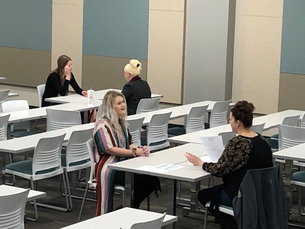 nebraskacaps's tweet photo. Senior mock interviews are underway this morning at CCC. https://t.co/RUo6xS5Jpb