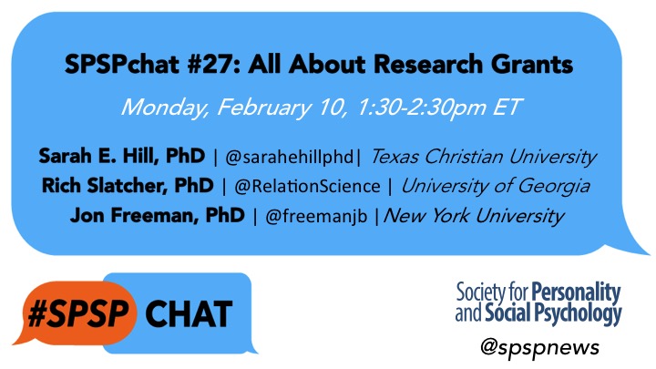 SPSP chat logo with same information as the tweet