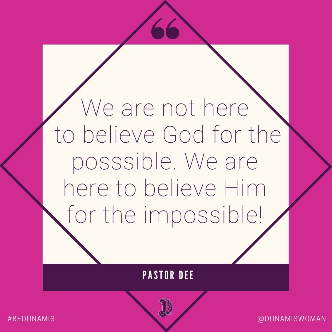 DunamisWoman's tweet photo. God is ABLE to do the unthinkable, the unimaginable, the MIRACULOUS! Often times we get comfortable in our faith and believe God to bless us with the realistic things we can see, when God is saying #BelieveBigger because I AM BIGGER! https://t.co/qoP2kyxa6w