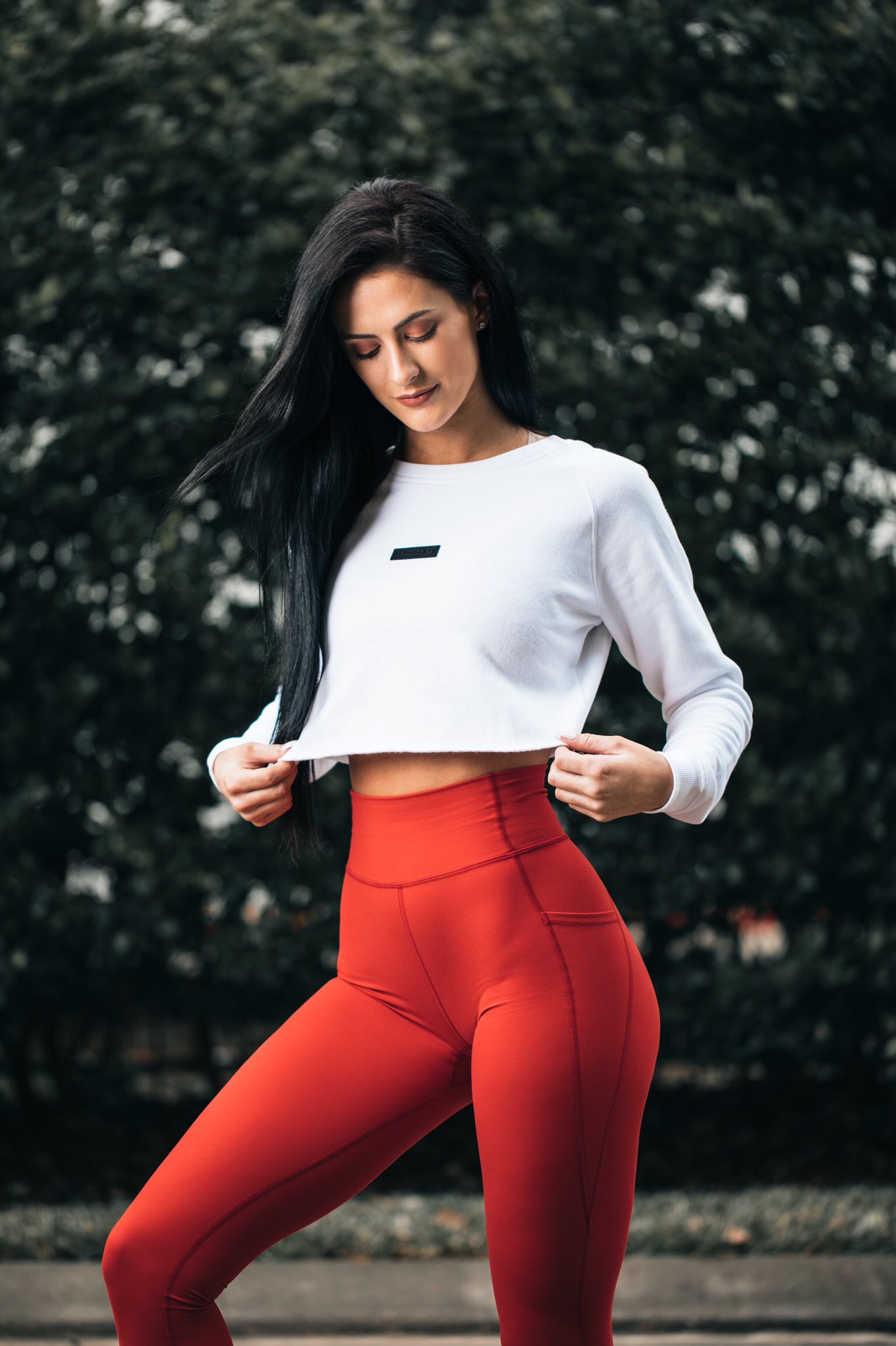 Alphalete red leggings sale
