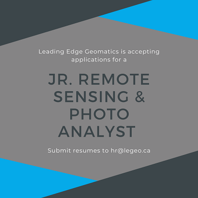 LEG is looking for a Junior Remote Sensing and Photo Analyst to join our team. Learn more:legeo.ca/job-opportunit…  #hiring #job #nbjobs #remotesensing #photogrammetry