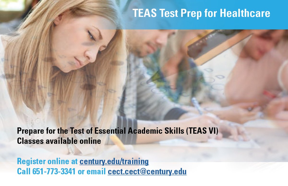 CenturyCECT's tweet photo. @CenturyCollege TEAS Test Prep for Healthcare is BACK!
Register Today!
https://t.co/RyL4znhOez
#CenturyCollege #TestPrep #NursingStudents #TEASPrep #HigherEducation #TestofEssentialAcademicSkills https://t.co/nBbHbd4zMT