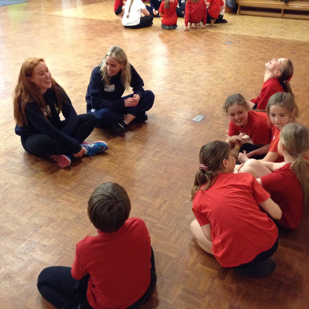 ReptonPrimary's tweet photo. We also had a visit from 4 students from @ReptonSchool  to deliver an after school sports session to some of our year 5 and 6 pupils. It's great to have this link between the two schools. The children really enjoyed the session. https://t.co/vrgbEIMoe1