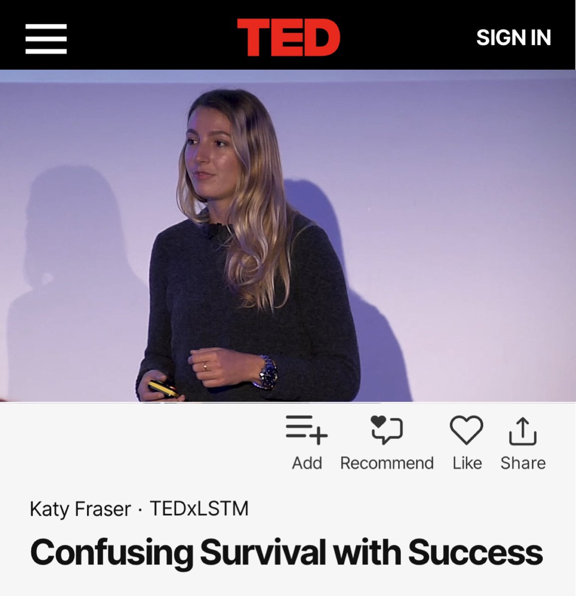 My TEDx talk is now online 😁 m.youtube.com/watch?v=p_KpN1… #faceyourfear #TEDx #tedxlstm #ClimateCrisis #cavediving #wildlifefilm #underwaterfilm