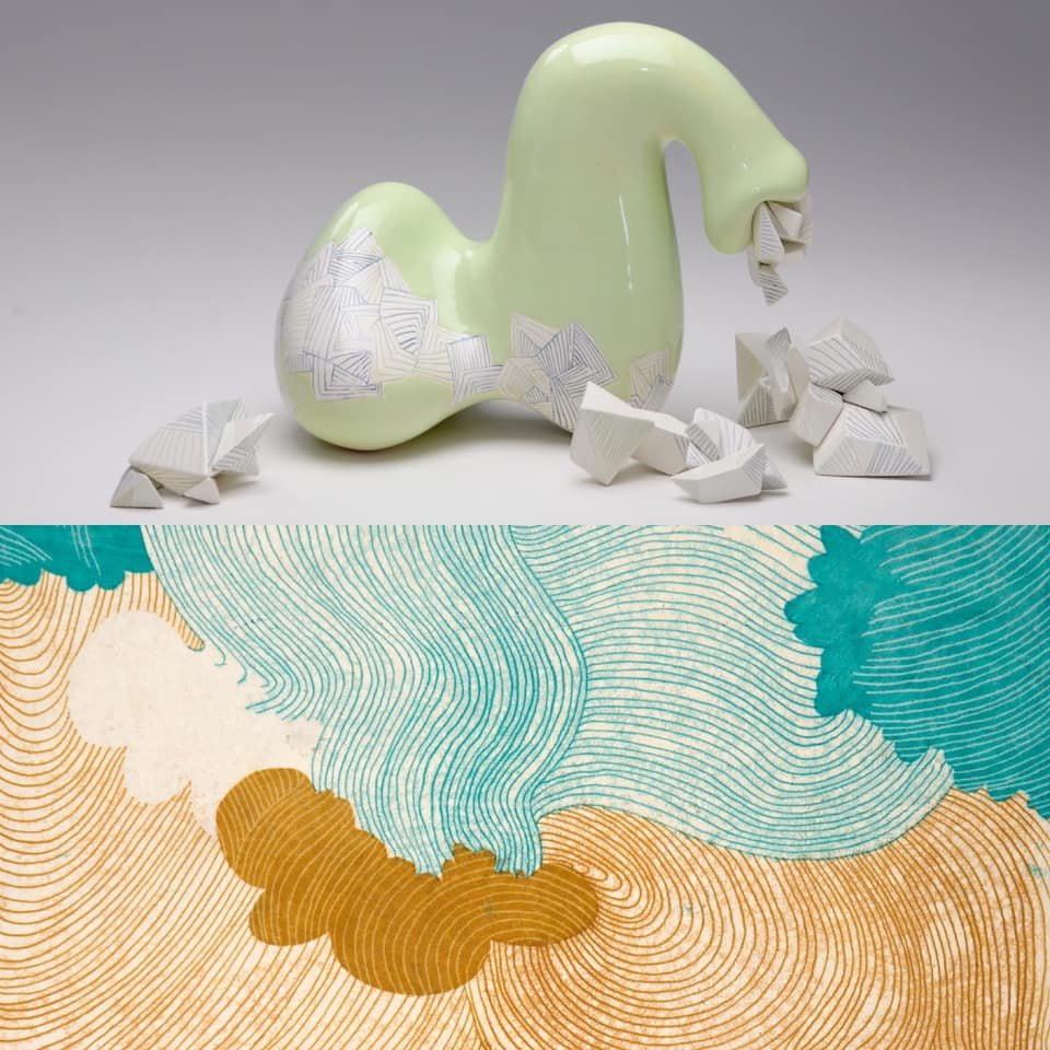 The University Art Gallery will host a reception for Erin Furimsky and Sarah Smelser "A Brief Rhythm" on Thursday, Feb. 6 @ 4:30-6 pm.  The artists will speak about their work @ 5:00 pm. The exhibition will be on view Jan. 14 – Feb. 6. Admission is free and open to the public.