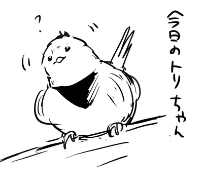 森に住んでいるので時々森の鳥チャンがやってきて窓の外から部屋をのぞいていくのきゃわわ…だよ☺️? 