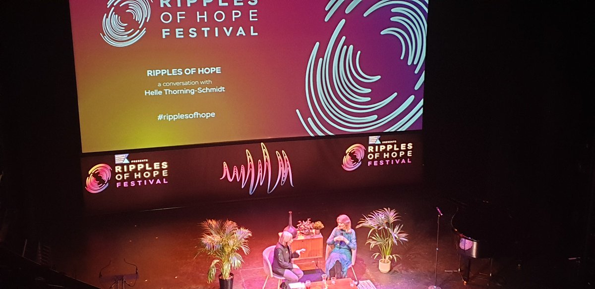 @HelleThorning_S 'activism has to be combined with tangible results' - 'use your voice and act!' @ROHfestival #ripplesofhope #humanrights