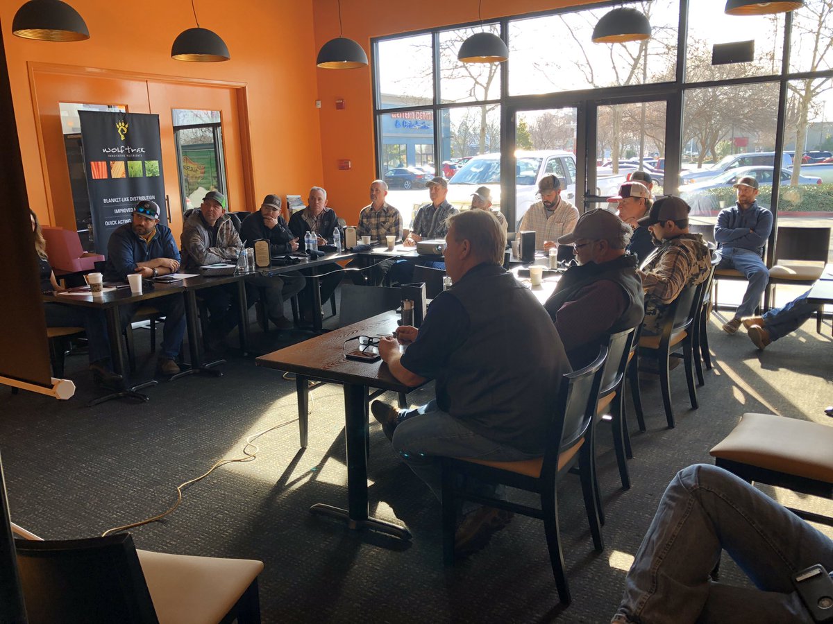 k_STEMom's tweet photo. Enjoyed spending time with some great growers and PCAs in Chico sharing results from 2018/19 field trials and hearing about the challenges tree nut crops are facing in the area.  Working together is always better!

@CompassCrops #ProtassiumPlus #ProAcqua #WolfTrax #NorthValleyAg https://t.co/bKUIAF1S0c