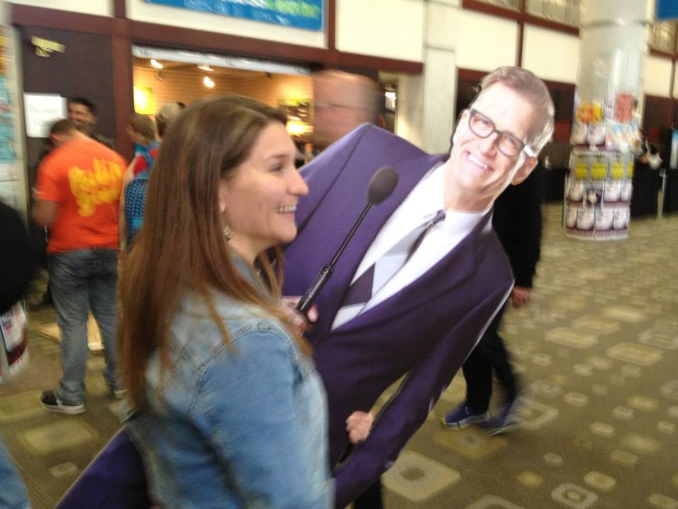 Meaghan stealing Drew Carey