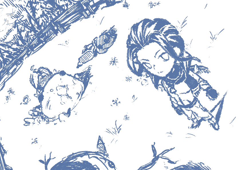 'Chibi' Kirika &amp; Fuyumi from when Christmas was still relevant ☃️