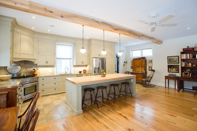 A century #farmhousekitchen gets a update thanks to our team of professional renovators. #renosbymenno | mennosmartin.com