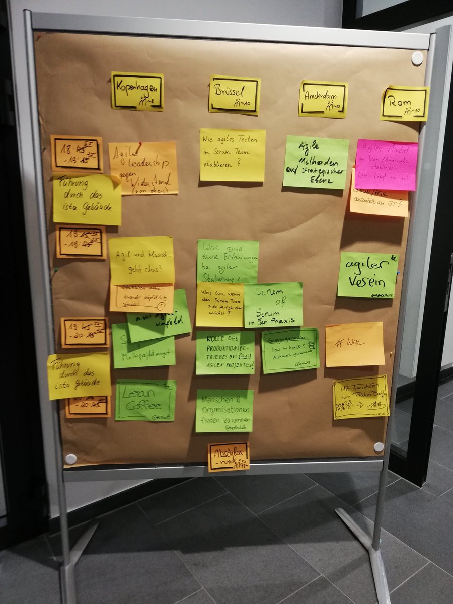 Der größte #scrumtischessen aller Zeiten 🎉 mit einer bunten Mischung an Themen. Es ist toll, wie die Community wächst ☺️ Vielen Dank für den sehr spannenden Austausch! Und <a href="/ista_aktuell/">ista SE</a> und <a href="/agileruhr/">AGILE.RUHR</a> für die Organisation!