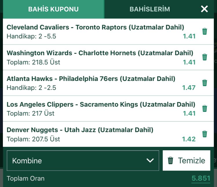GÜNÜN 5 #NBA MAÇINDAN OLUŞAN ÖDÜLLÜ KUPONU SİZLERLE🧾

•Rt ve Fav Yapan🔂♥️

•Linkten Üye Olan 1 Kişiye

•Kupon Kazanırsa 25₺ Papara💰

ORAN - 5,851〽️

KOD - TQTBR📂

ÖZEL ÜYELİK👇🏽
#BetWinner -> bwaabc.top/15rT

🏀⛹🏿🏀⛹🏿‍♂️🏀

#NBAAllStar #NBATwitter #NBAParis #NBAVOTE