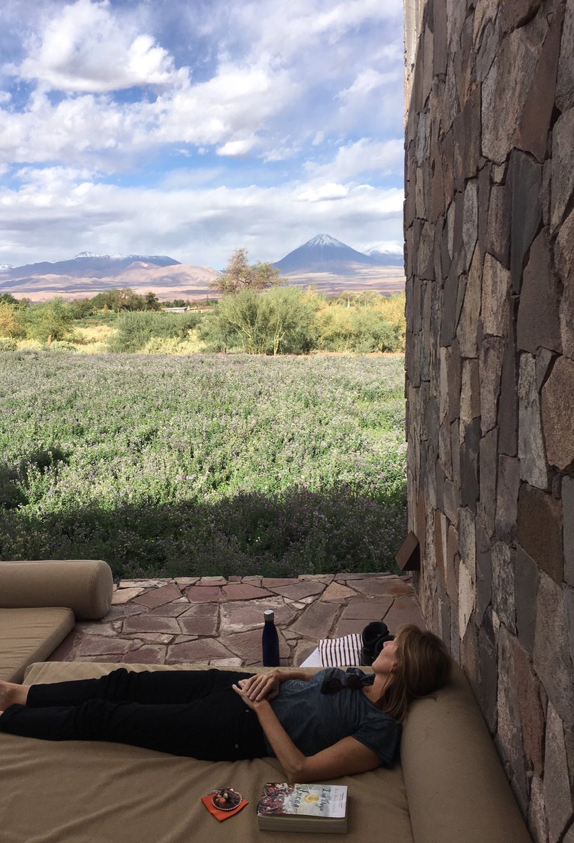 MargOnline's tweet photo. @audleytravel Chilling in the Atacama Desert with happy hour ceviche #theAudleyWsy https://t.co/pkAhgjGMdc