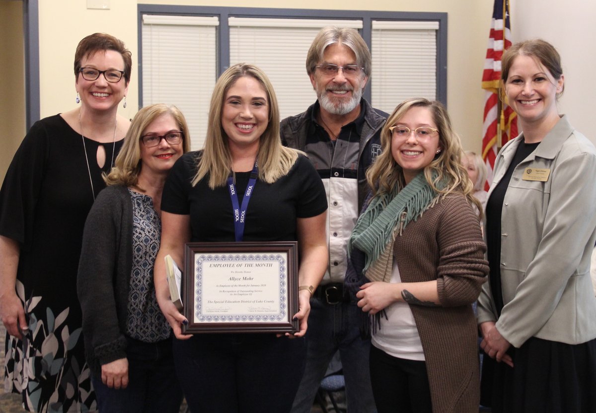 Congratulations to January's Employee of the Month,  Allyce Mohr. Allyce is a LASSO 3 (Language and Social Skills Opportunities) teacher at Laremont School. #SEDOL #SEDOLLaremont #Employeeofthemonth sedol.us/EOM