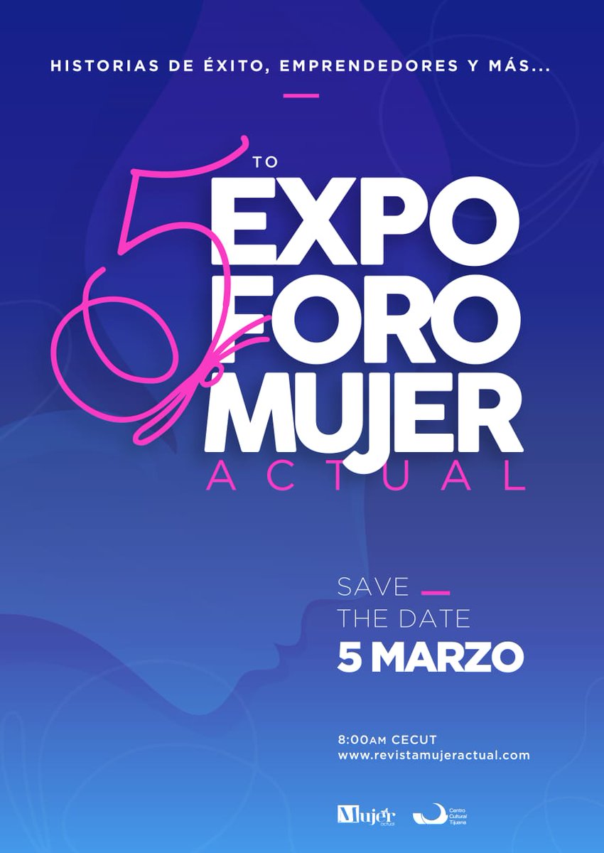 No te pierdas el 5to. Expo-Foro Mujer Actual, donde empresarios, emprendedores contarán sus historias de éxitos.
La cita es este:
🔶Jueves 5 de Marzo
🔶Sala Sala Federico Campbell Del Cecut
🔶De 8:00 a m - 8:00 p m
🔶 !ENTRADA LIBRE!
Te esperamos‼