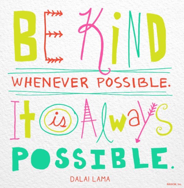 Always be #Kind! #JoyTrain #Joy #Love #Peace ?#Kindness #BeKind #Quote #Mindfulness RT @ReikiArthur
