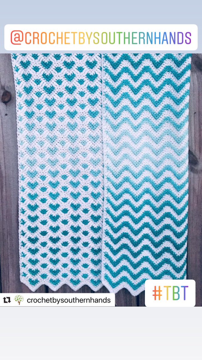 I ♥️ reversible blankets!
•
#TBT #ombre #ombreyarn #reversible #reversibleblanket #blanket #blankets #crochetblanket #babyblanket #crochetbabyblanket #colormyworld #crochet #crochetlife #crocheted #handmade #crocheting #southernmakers #southernliving #alabamamakers #lovecrochet