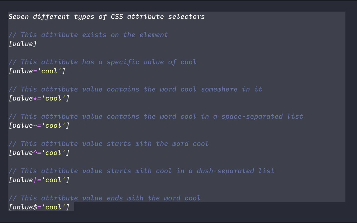 Css attr. CSS attribute. CSS Selectors. Selector html. Attribute Selector in CSS.
