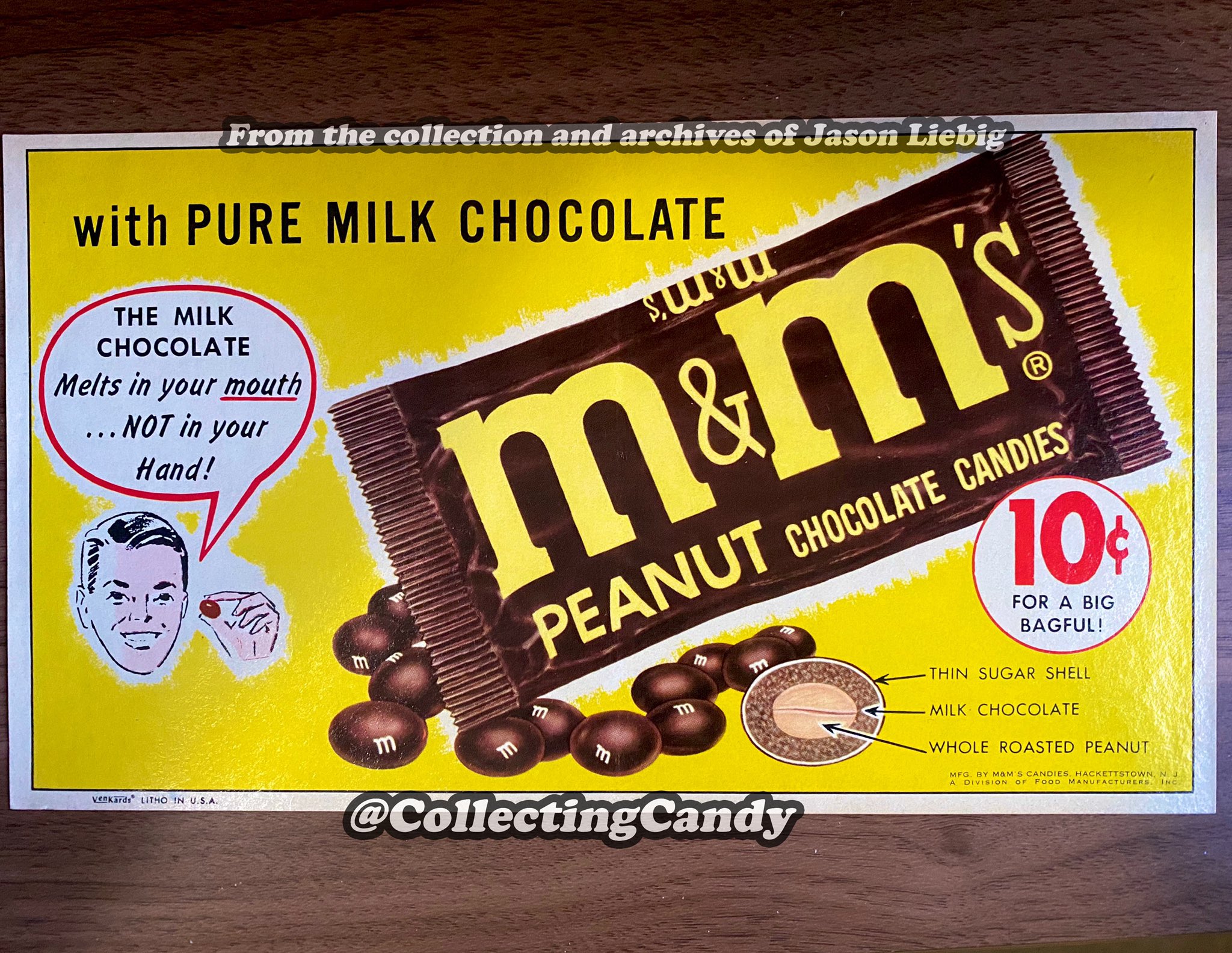 Jason Liebig on X: Did you know: When Peanut M&M's were first