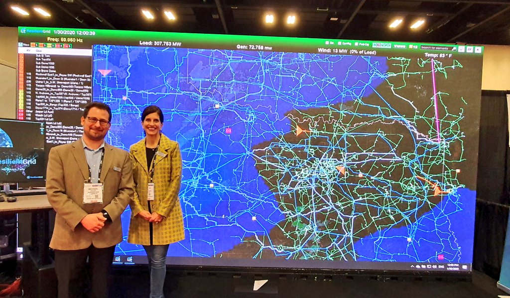 #DTECH2020: <a href="/Resilient_Grid/">ResilientGrid, Inc.</a> and <a href="/VanguardLED/">Vanguard</a> won the contest of the largest screen for situation awareness. 😉 "Go beyond the one-line" <a href="/DISTRIBUTECH/">DTECH</a>