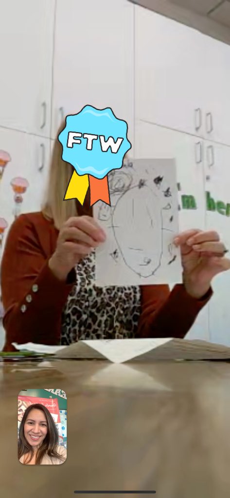 Love technology! I couldn’t be at my daughter’s first parent conference but my husband FaceTimed me and I was virtually there! 💕#lovetech #TeacherLife #proudmama