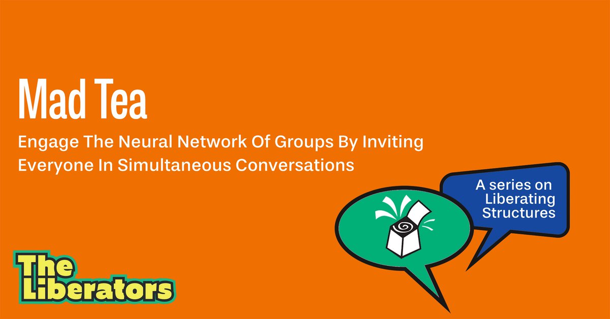 Scrumdotorg's tweet image. This blog post by Professional Scrum Trainer @Barryovereem talks about using the #LiberatingStructure Mad Tea to engage the neural network of groups ow.ly/zu1030qdnlU
