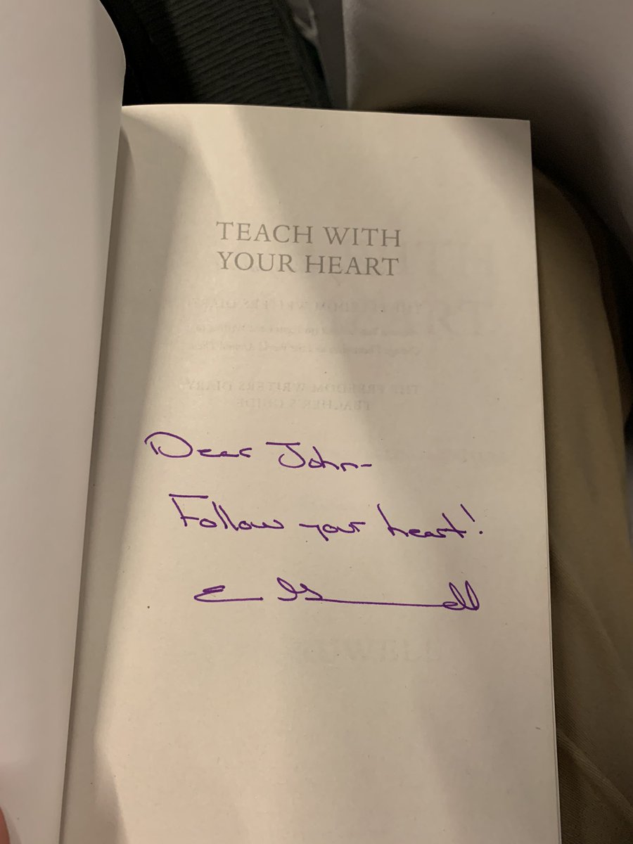 Had a great morning session at  #TNPIE2020  with Erin Gruwell (Freedom Writers project) I read her first book many years ago when I taught Science in Charleston SC. It was a honor to meet her and hear her story in person! Very Inspiring Day! Excited to read her new book. <a href="/WCDE_TN/">WashingtonCoSch TN</a>
