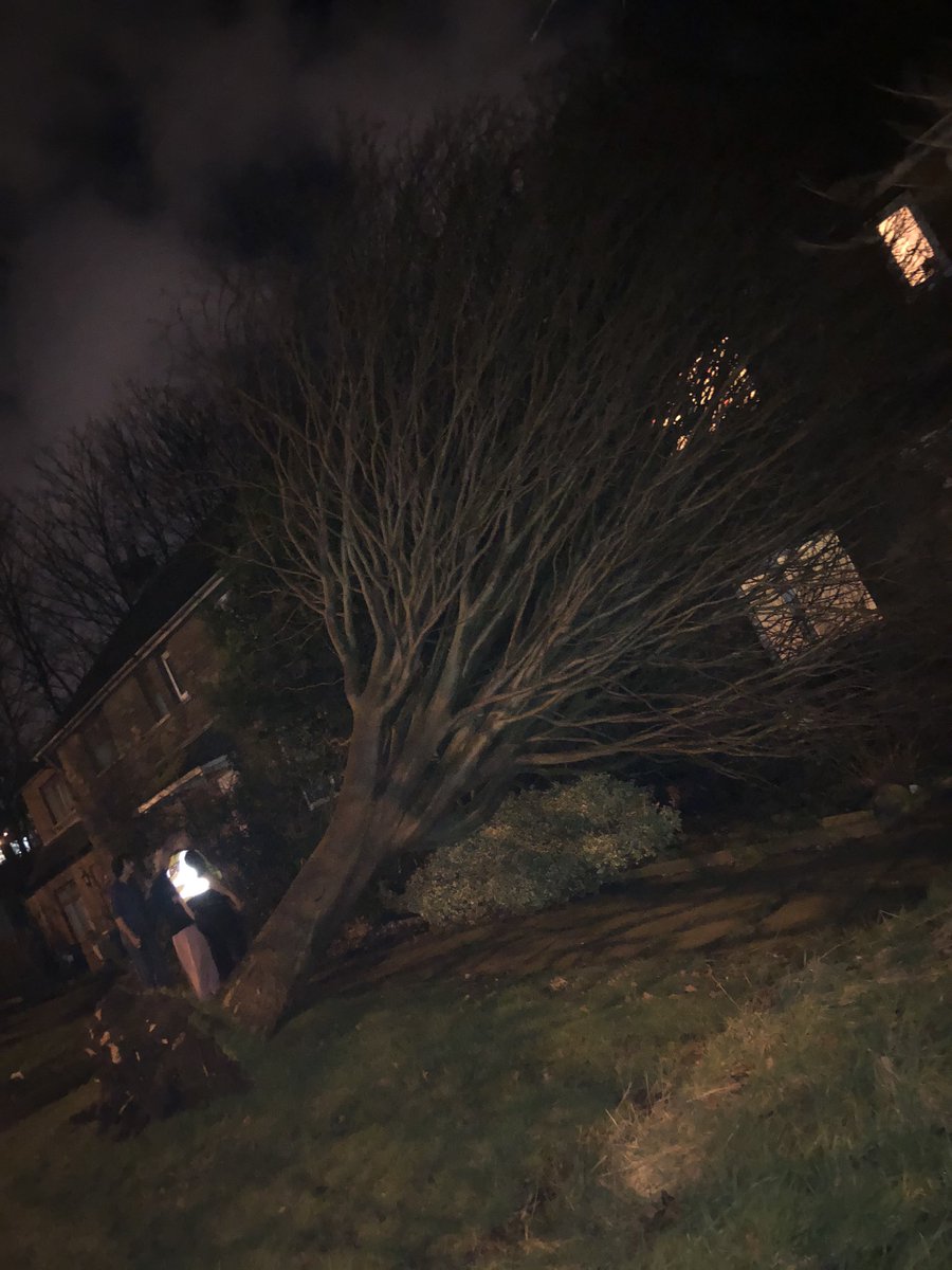 So it might be a tad windy out tonight folks! Stay safe! Luckily this looks worse than it is everyone safe and well #PolicingBradford