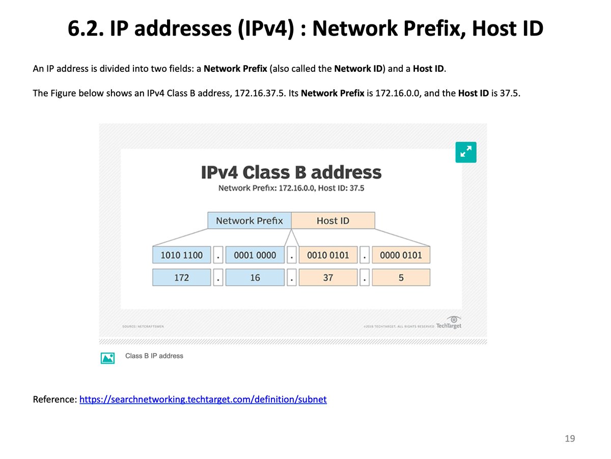 21/ IP ADDRESSES (IPv4) : Network Prefix, Host ID